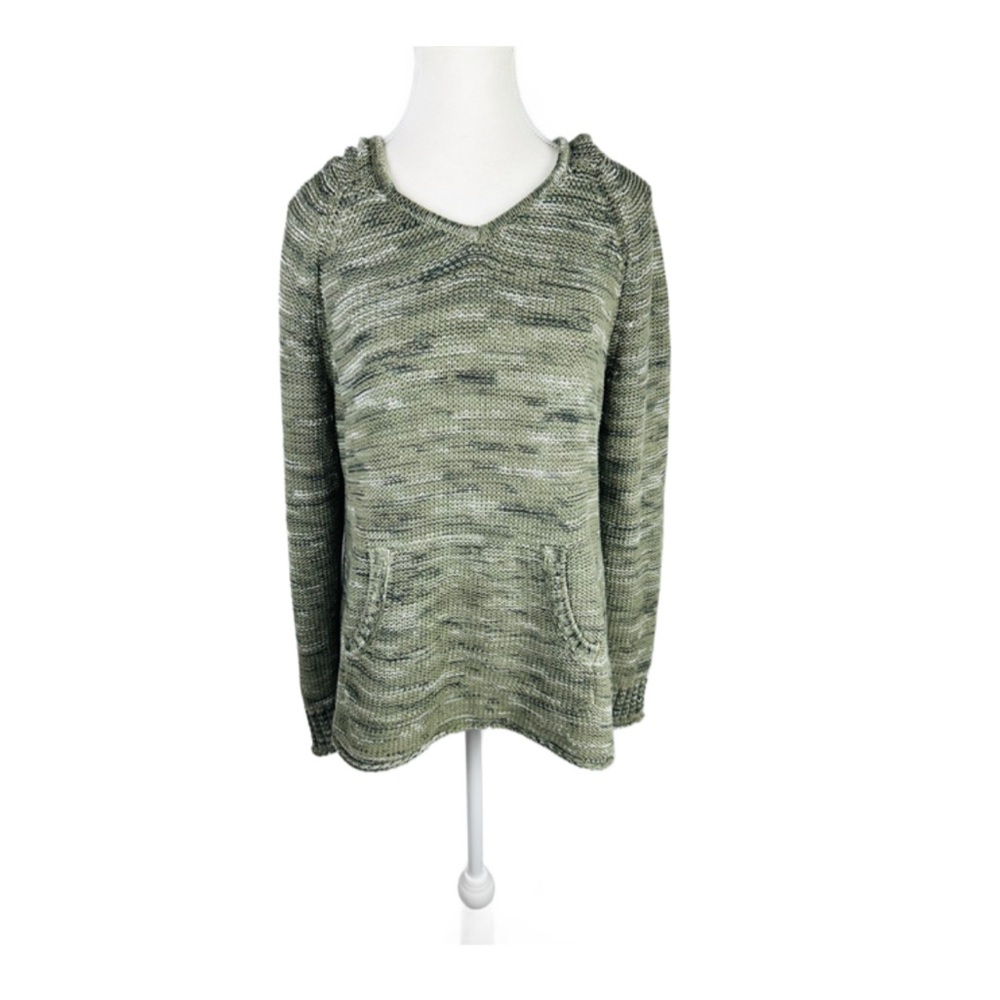 Eddie Bauer Olive Knit Hoodie Size L
